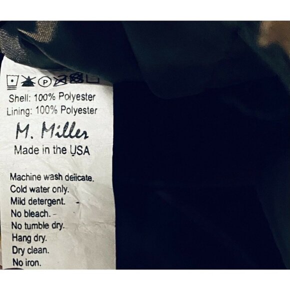 M Miller Vest Womens Medium Brown Metallic Painted Faux Fur Zip Up Pockets Boho - Picture 6 of 6